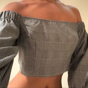 ✨GLEN PLAID CROP TOP✨